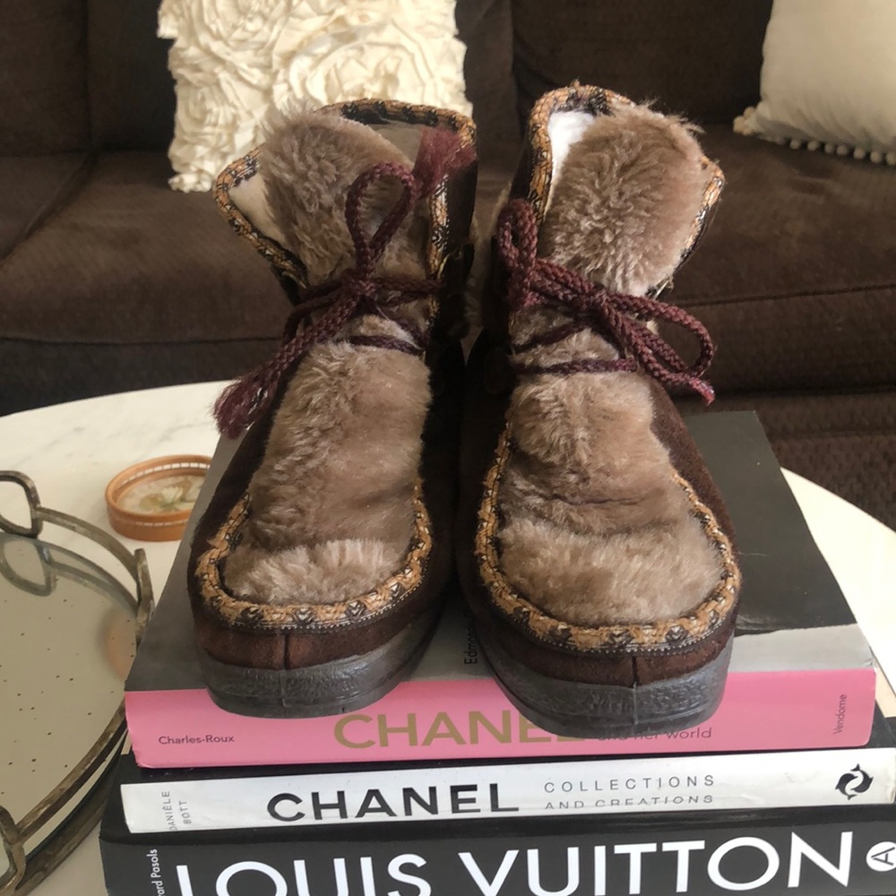 Vintage Yodelers Leather Boots Size 8.5